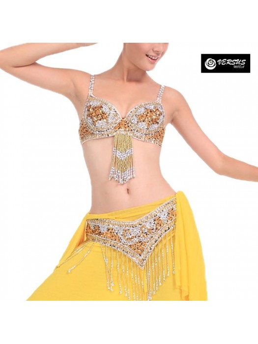 Set Top Cintura Spettacolo Ballo Danza Ventre Odalisca Donna BELLY011